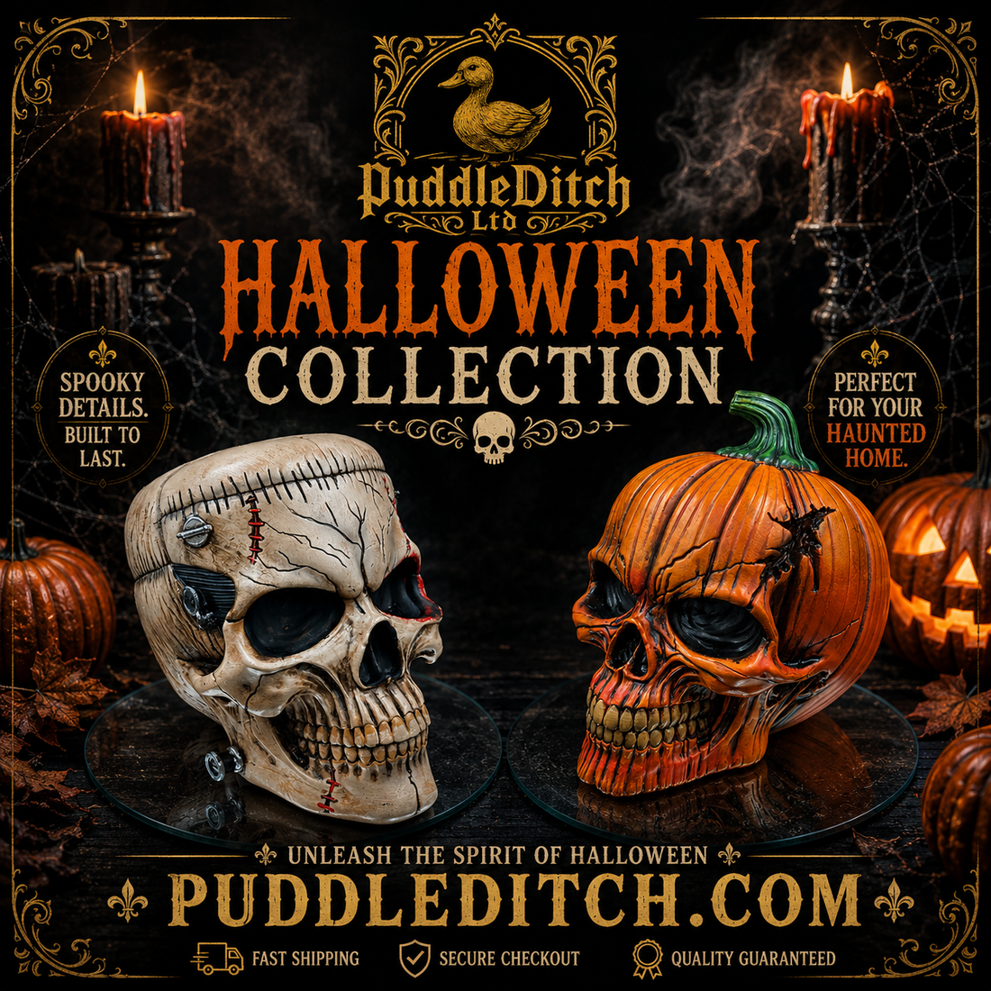 Halloween Home Décor & Gothic Gifts: Discover the Ultimate Halloween Collection at Puddleditch
