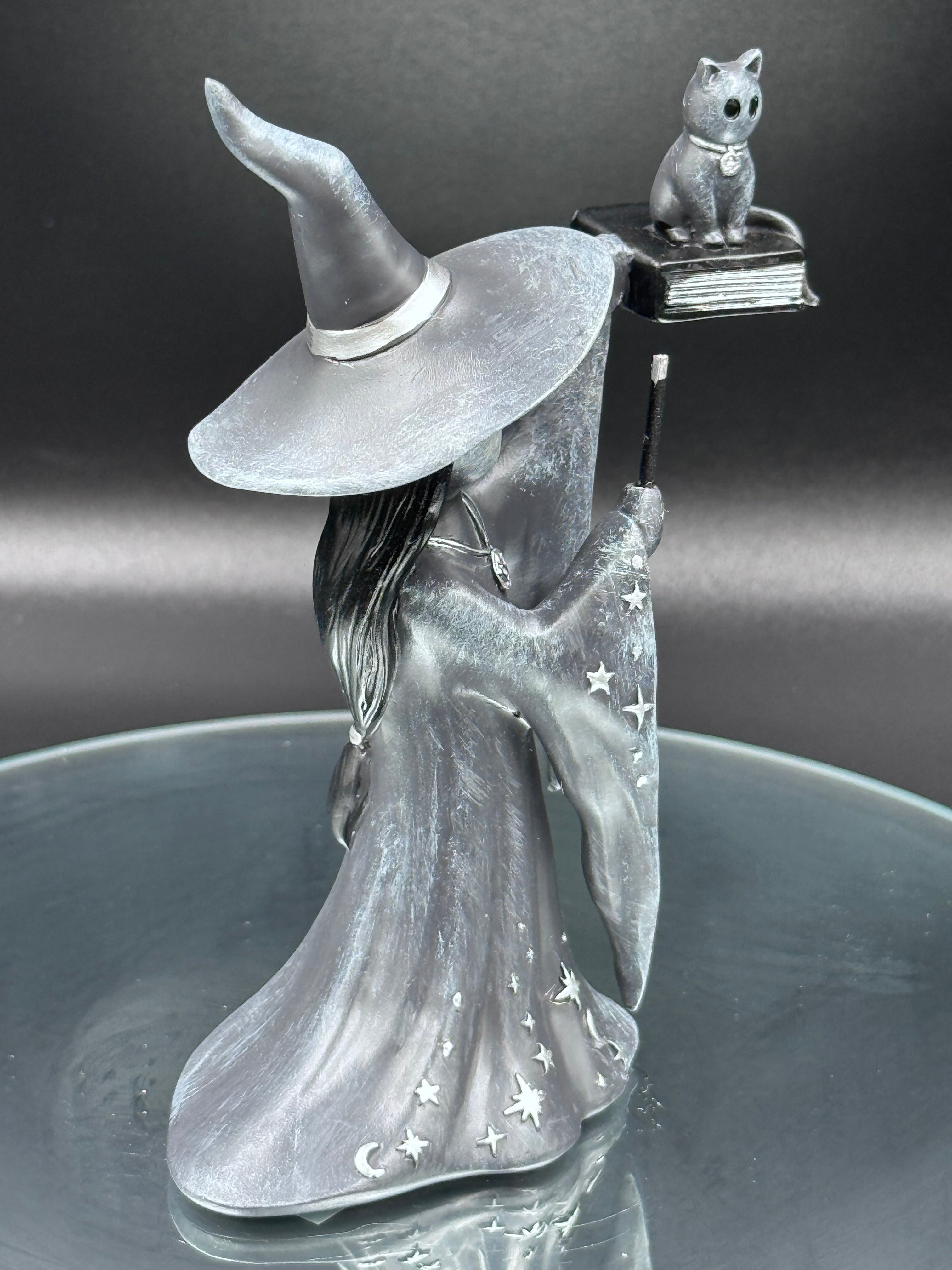 Little Souls Shimmer Witch Cat Figurine 12.5cm | Nemesis Now