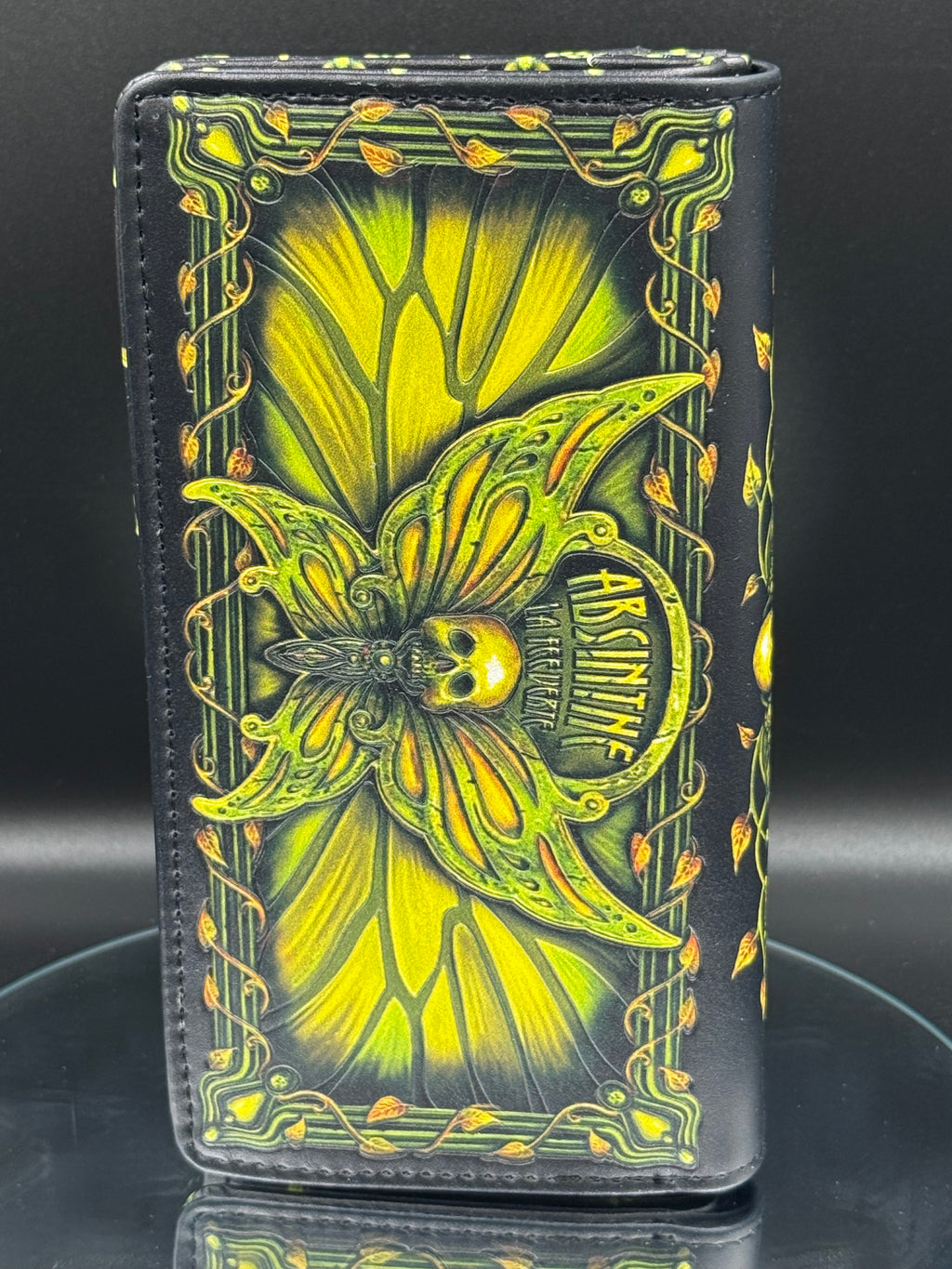 Absinthe - La Fee Verte Embossed Purse 18.5cm
