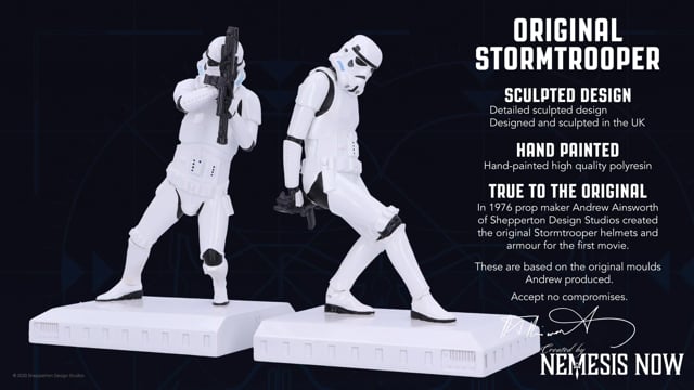 Original Stormtrooper Resin Bookends 18.5cm | Nemesis Now