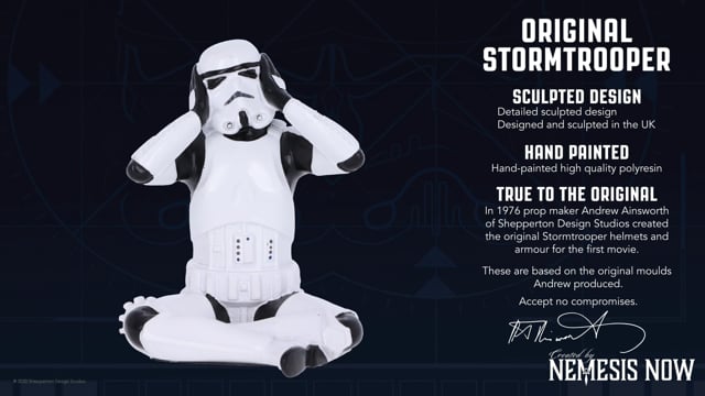 Stormtrooper Hear No Evil Figurine 10cm | Nemesis Now
