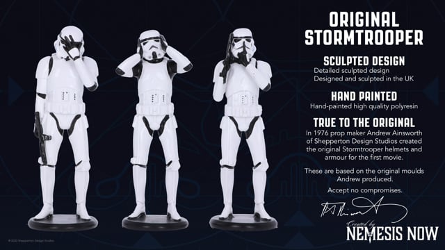 Stormtrooper Three Wise Figurine Set of 3, 14cm | Nemesis Now