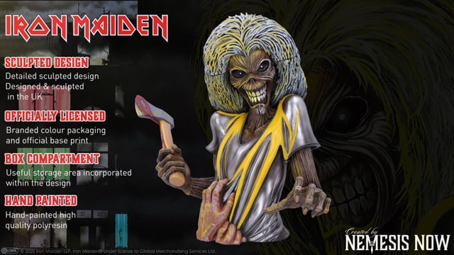 Iron Maiden Killers Eddie Bust Box (Large) | Nemesis Now