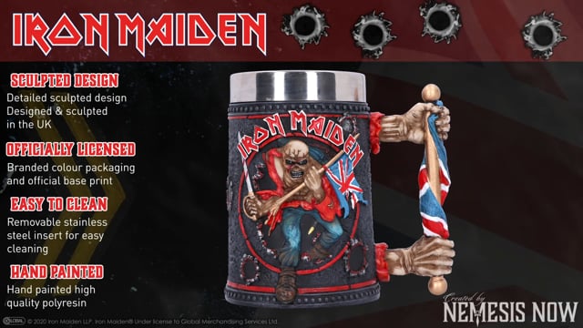 Iron Maiden The Trooper Eddie Tankard 14cm