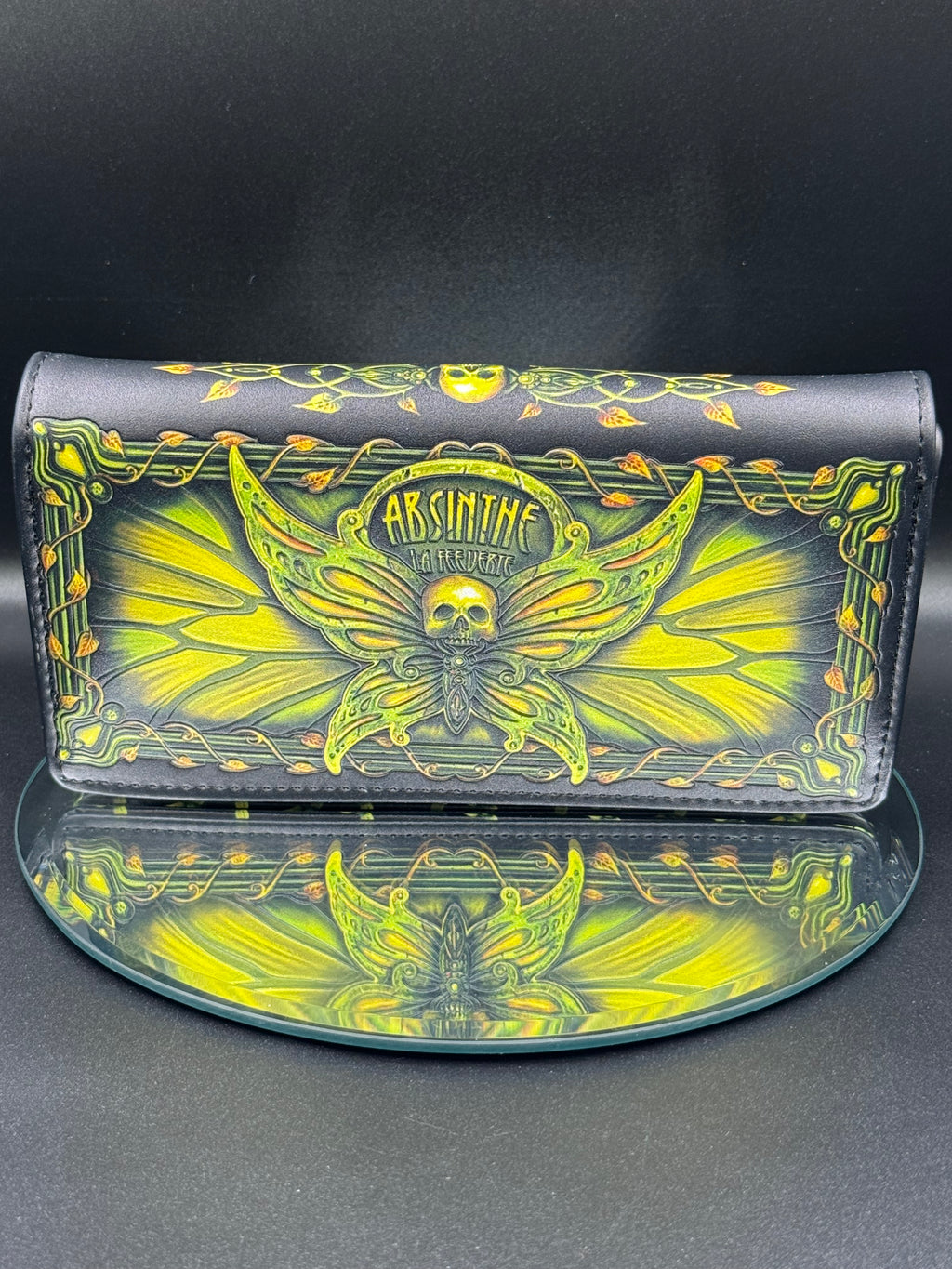 Absinthe - La Fee Verte Embossed Purse 18.5cm