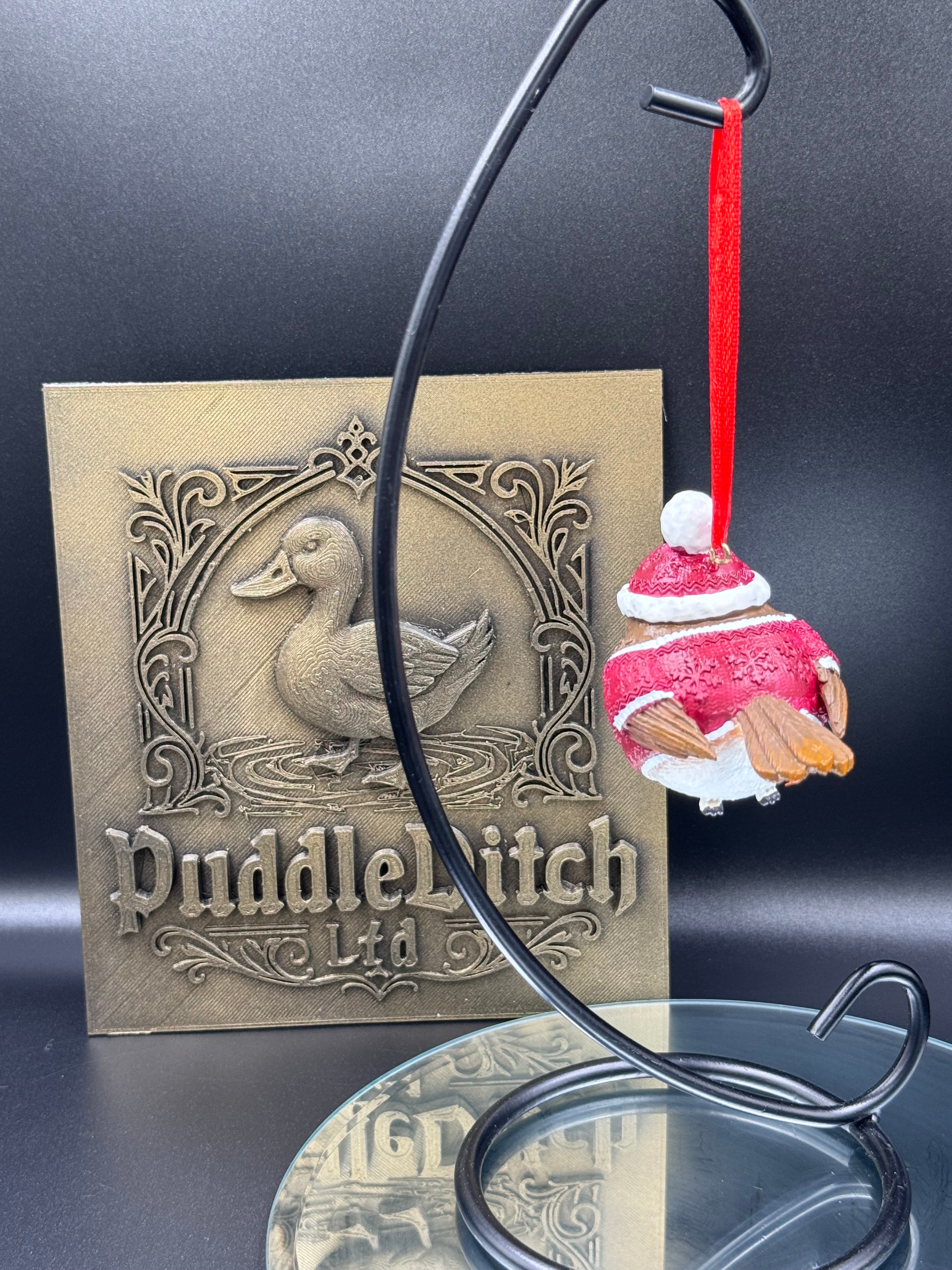 Robin Winter Warmth Hanging Ornament | Festive Robin Decoration | 7cm