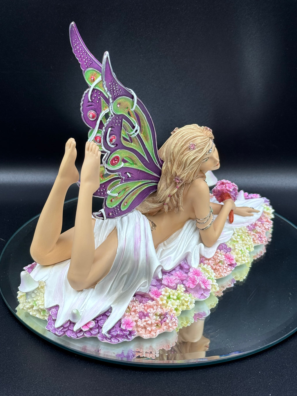 Jewelled Fairy Petalite Figurine Cute Pastel Fairy Ornament