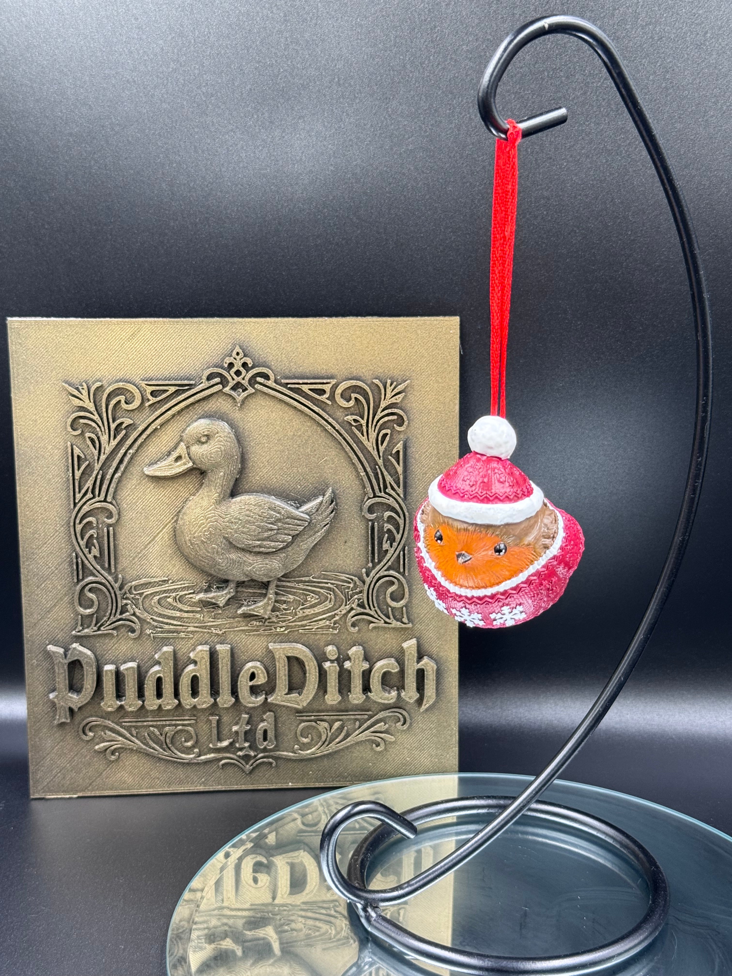 Robin Winter Warmth Hanging Ornament | Festive Robin Decoration | 7cm