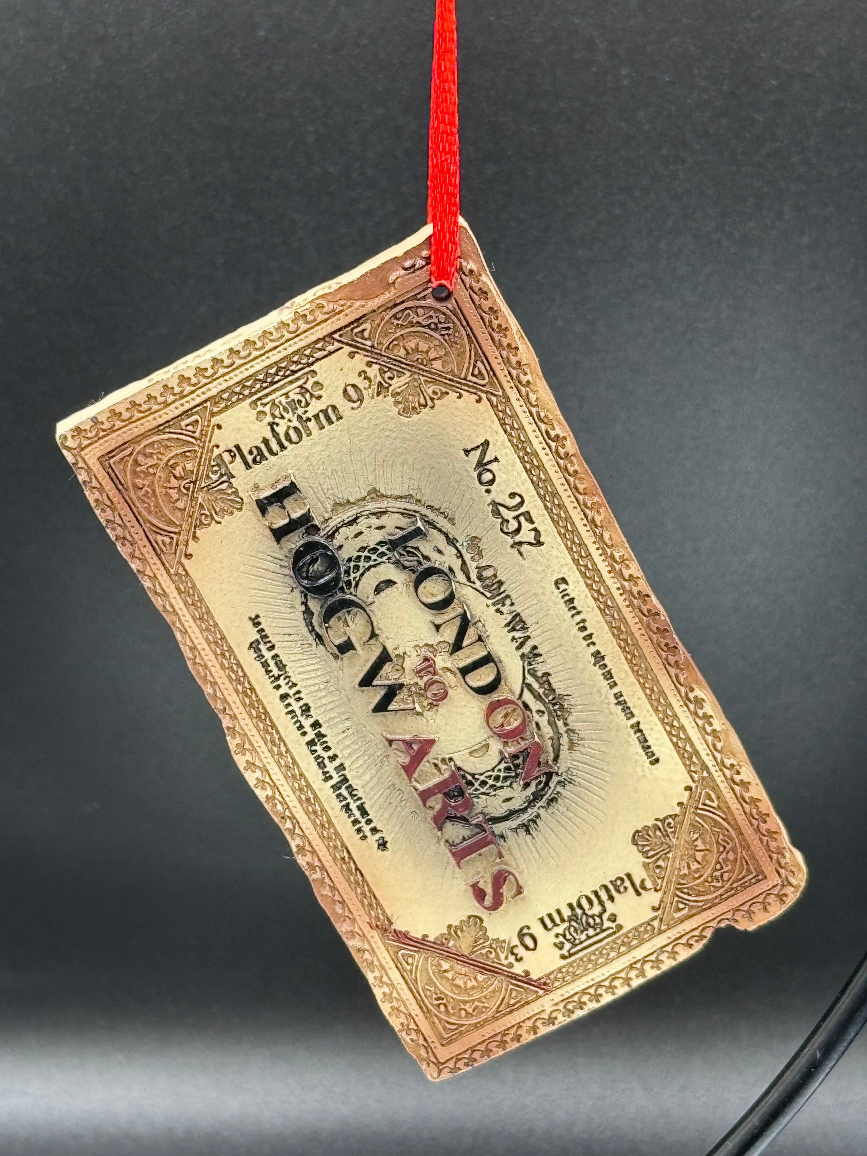 Harry Potter Hogwarts Express Ticket Hanging Ornament