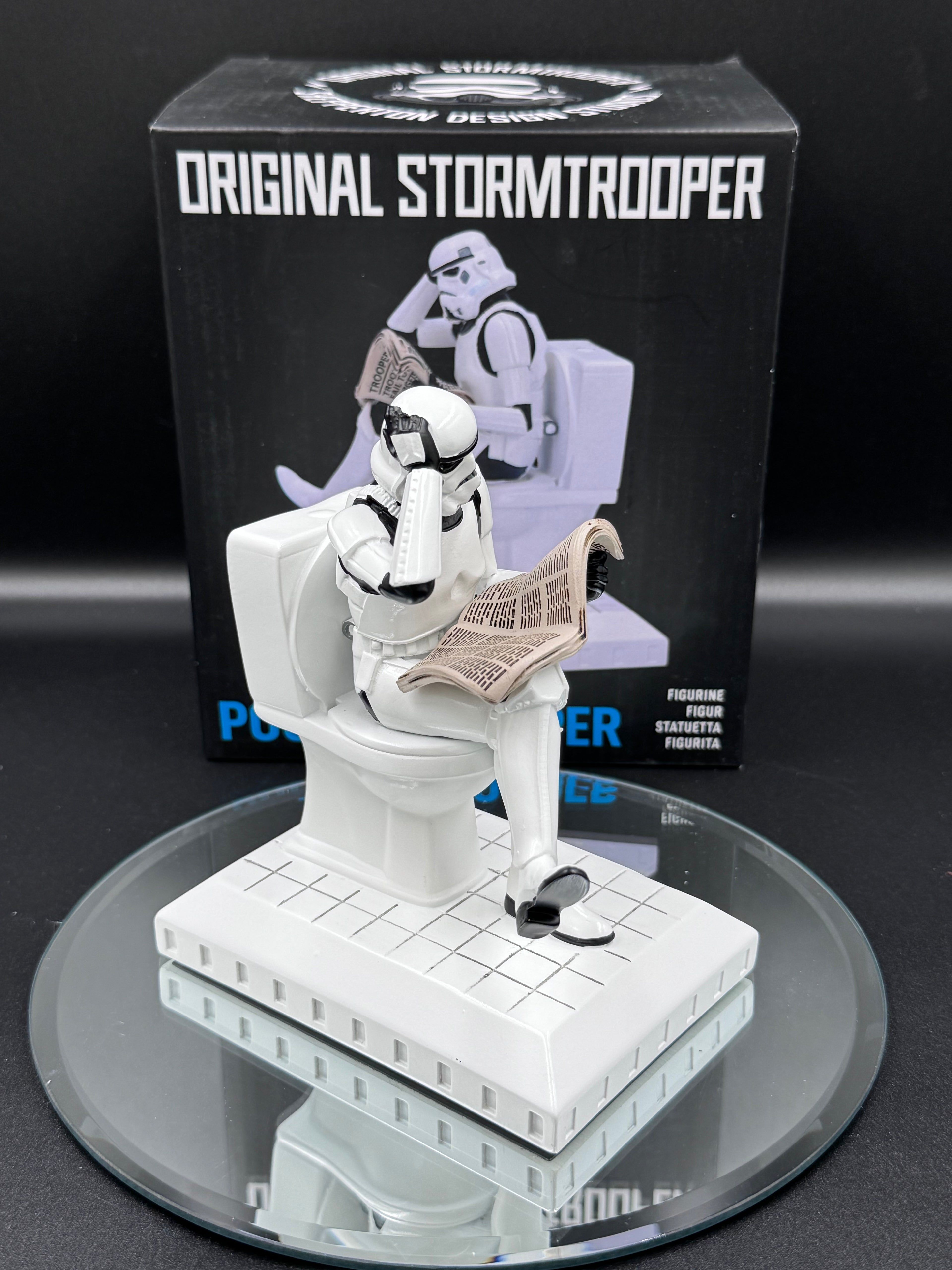 Original Stormtrooper Pooper Trooper on a Toilet Figurine