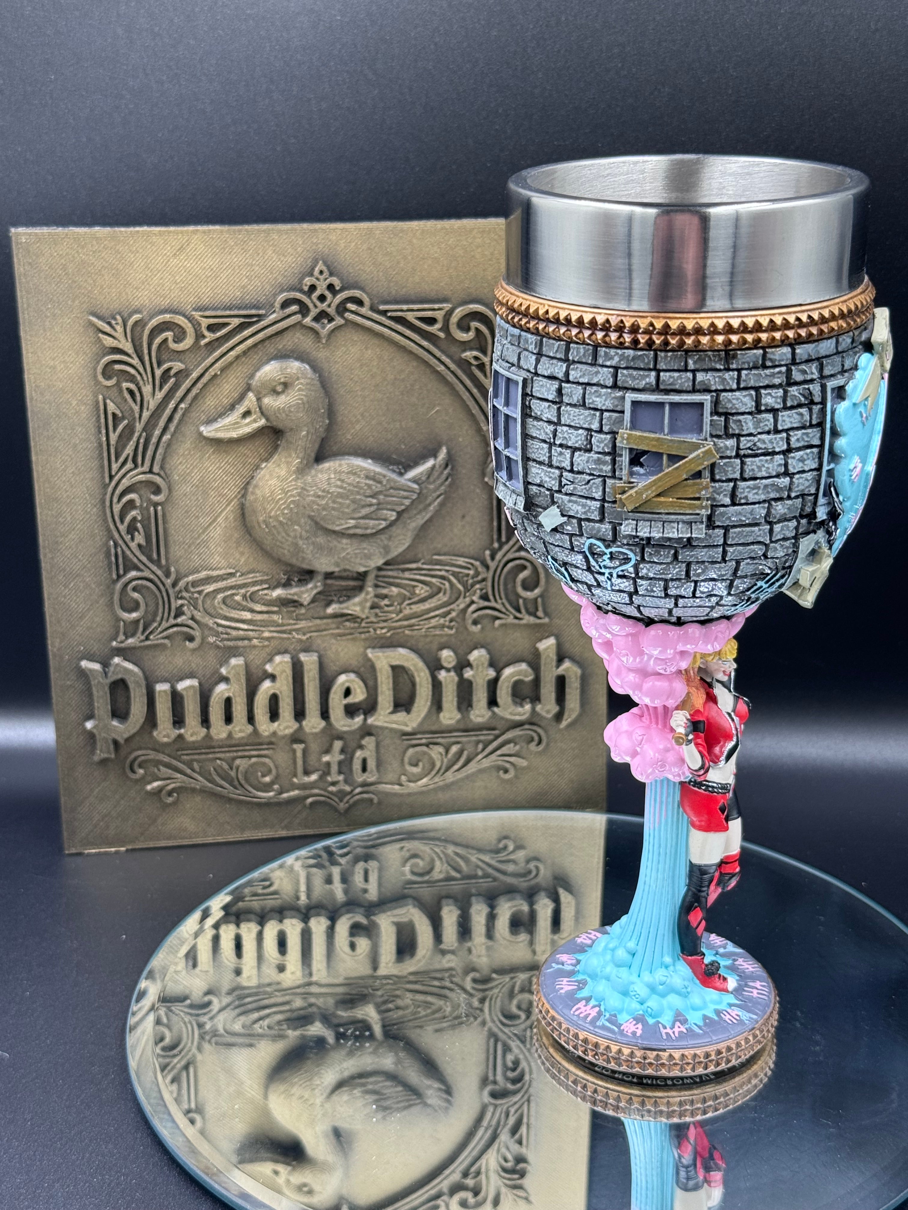 Harley Quinn Goblet DC Batman Official Resin Cup w/ Stainless Steel Liner