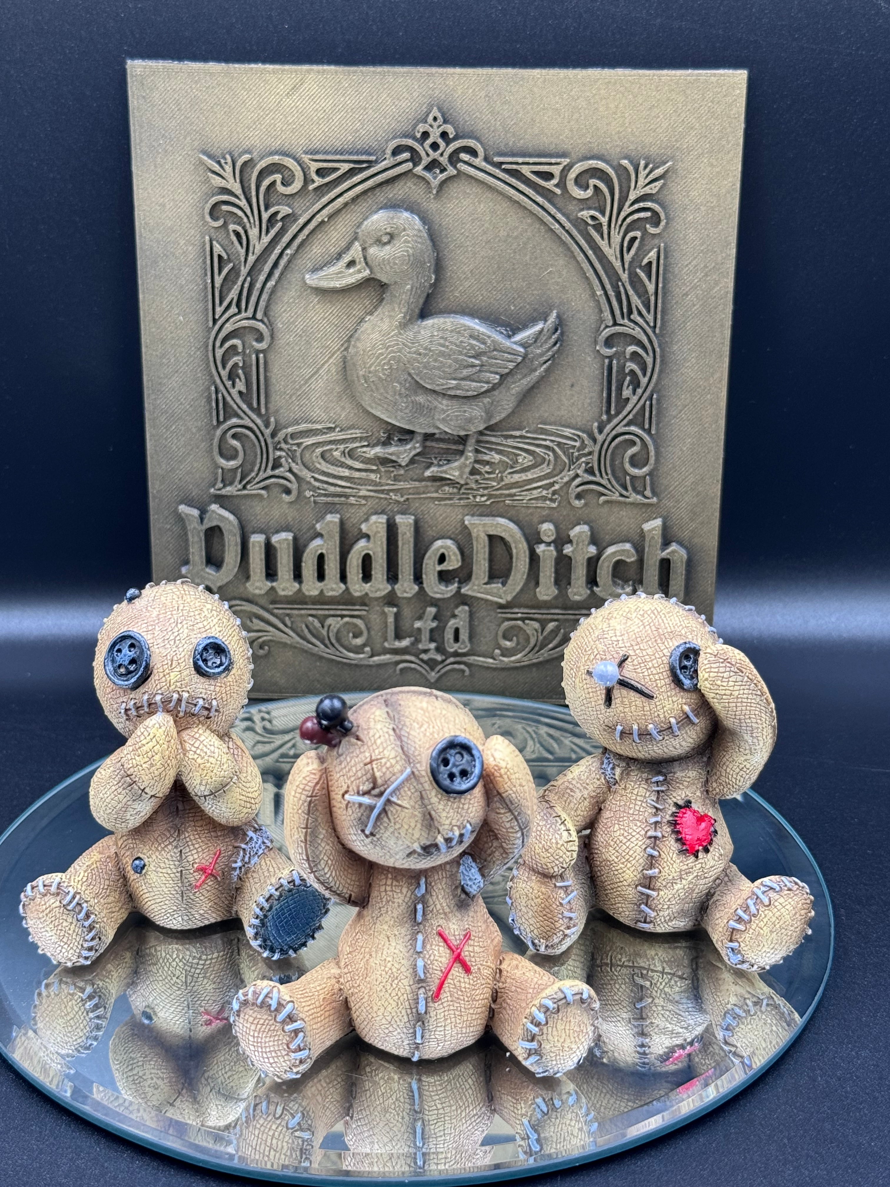 Three Wise Voodoo Dolls 8cm