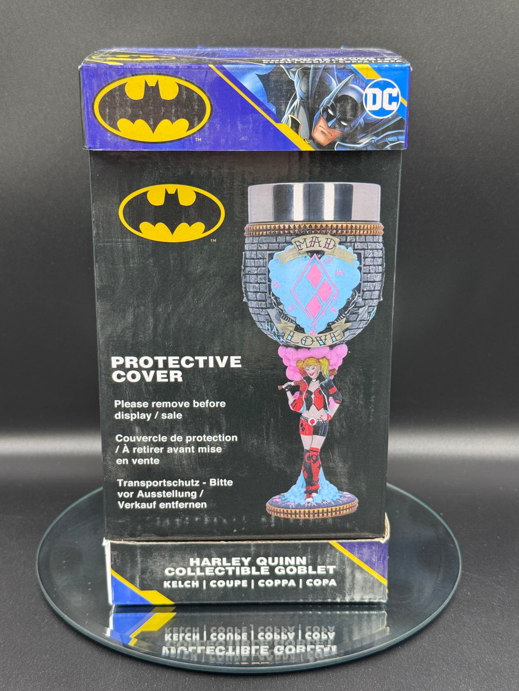 Harley Quinn Goblet DC Batman Official Resin Cup w/ Stainless Steel Liner
