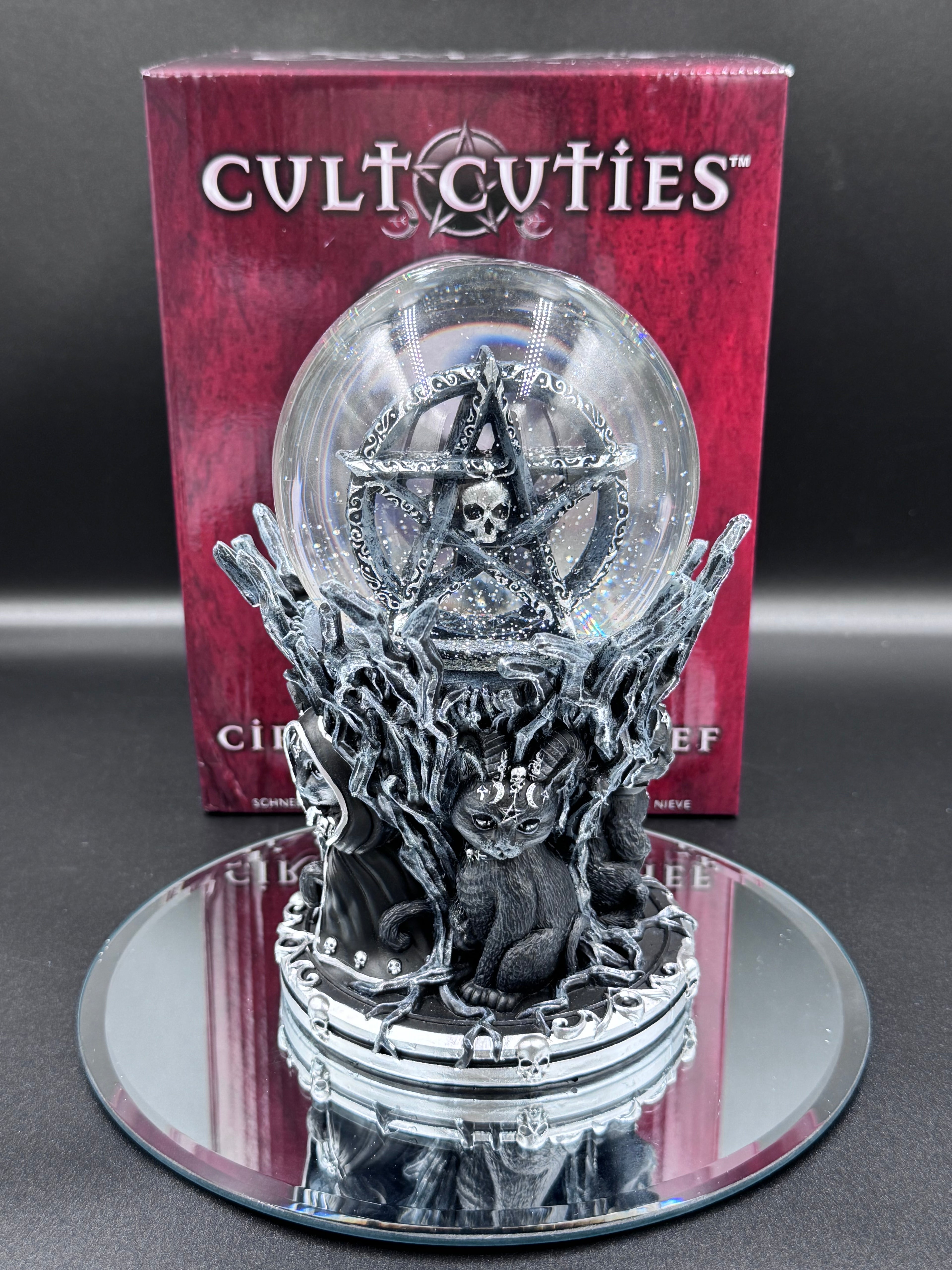 Cult Cuties Circle of Mischief Snow Globe 18cm