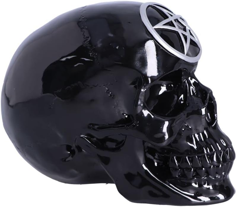 Black Magic Pentagram Skull Ornament 19.5cm – Nemesis Now