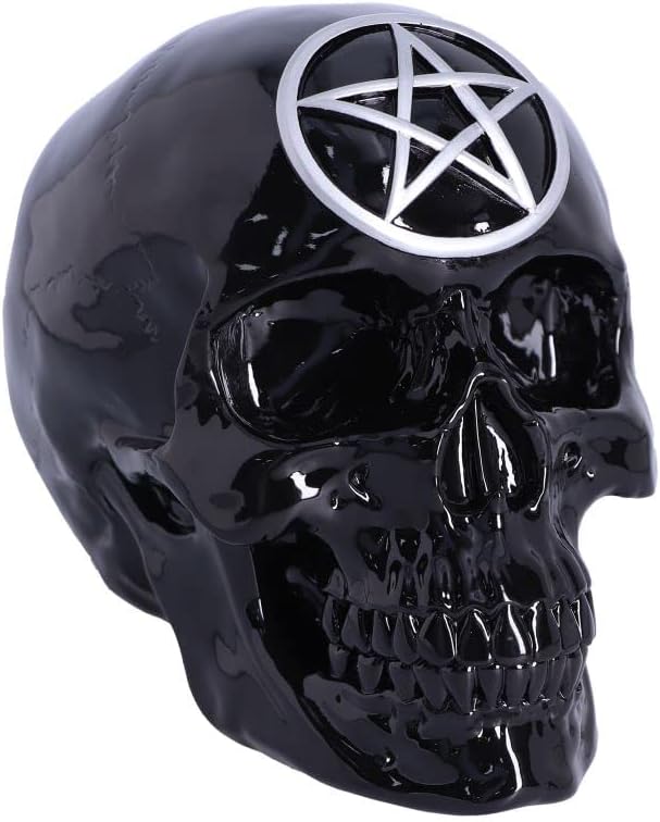 Black Magic Pentagram Skull Ornament 19.5cm – Nemesis Now