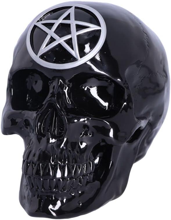 Black Magic Pentagram Skull Ornament 19.5cm – Nemesis Now