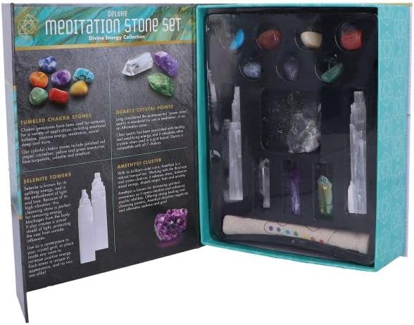 Nemesis Now Deluxe Meditation Stone Set | Divine Energy Crystals