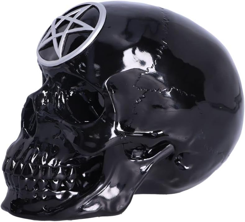 Black Magic Pentagram Skull Ornament 19.5cm – Nemesis Now