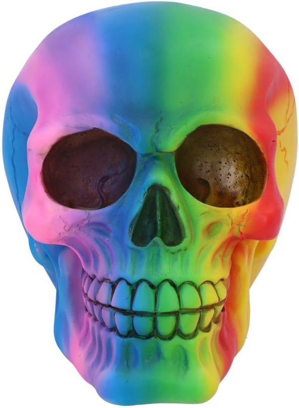 Rainbow Skull Ornament 15.5cm – Nemesis Now