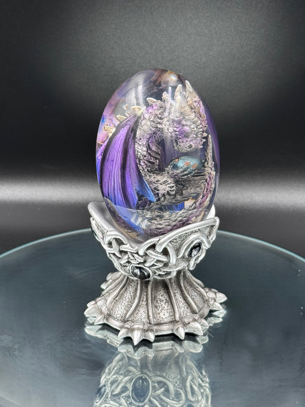 Elemental Dragonlings Air Dragon Figurine in Crystal Egg | Nemesis Now