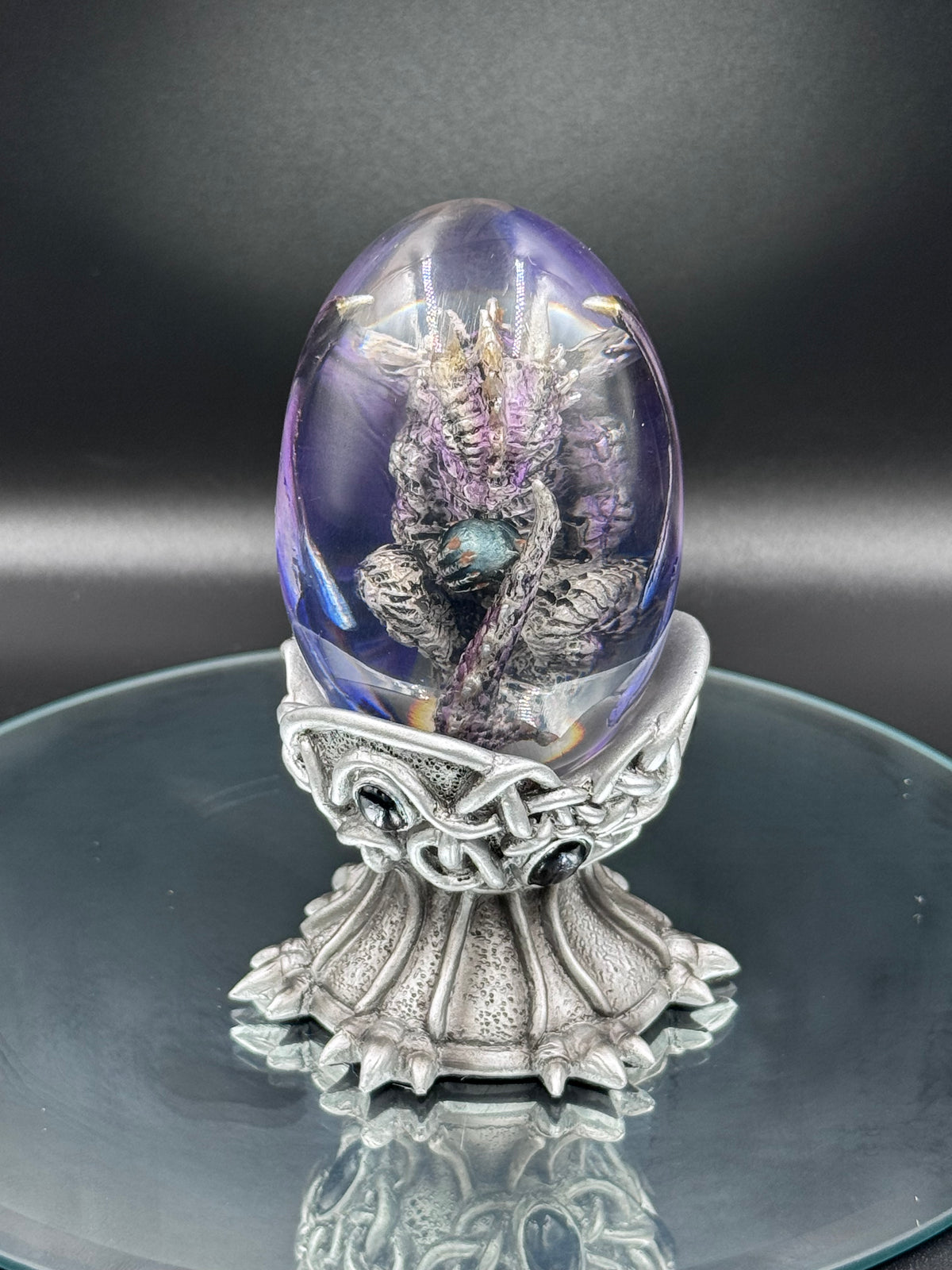 Elemental Dragonlings Air Dragon Figurine in Crystal Egg | Nemesis Now