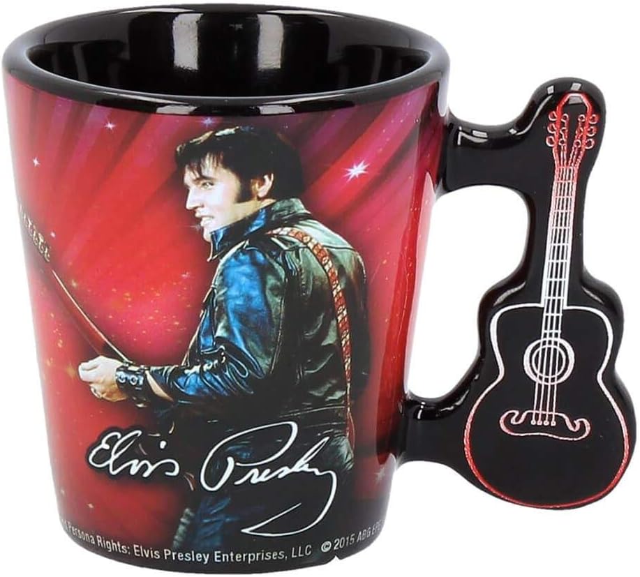 Elvis Presley '68 Comeback Espresso Cup 85ml with Guitar Handle