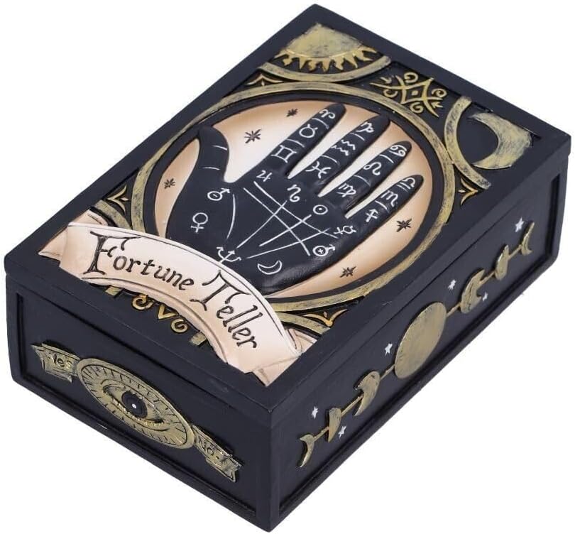 Fortune Teller Palmistry Tarot Card Box 14.3cm