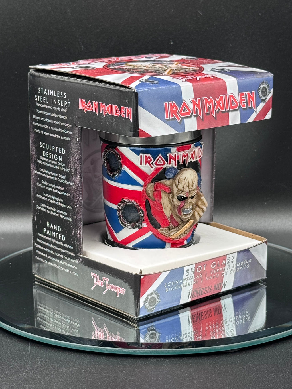 Iron Maiden Eddie The Trooper Shot Glass Officially Licensed Merchandise