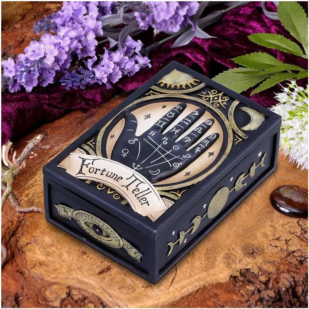 Fortune Teller Palmistry Tarot Card Box 14.3cm