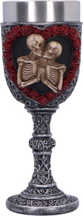 To Have and To Hold Gothic Skeleton Lovers Goblet 19.5cm