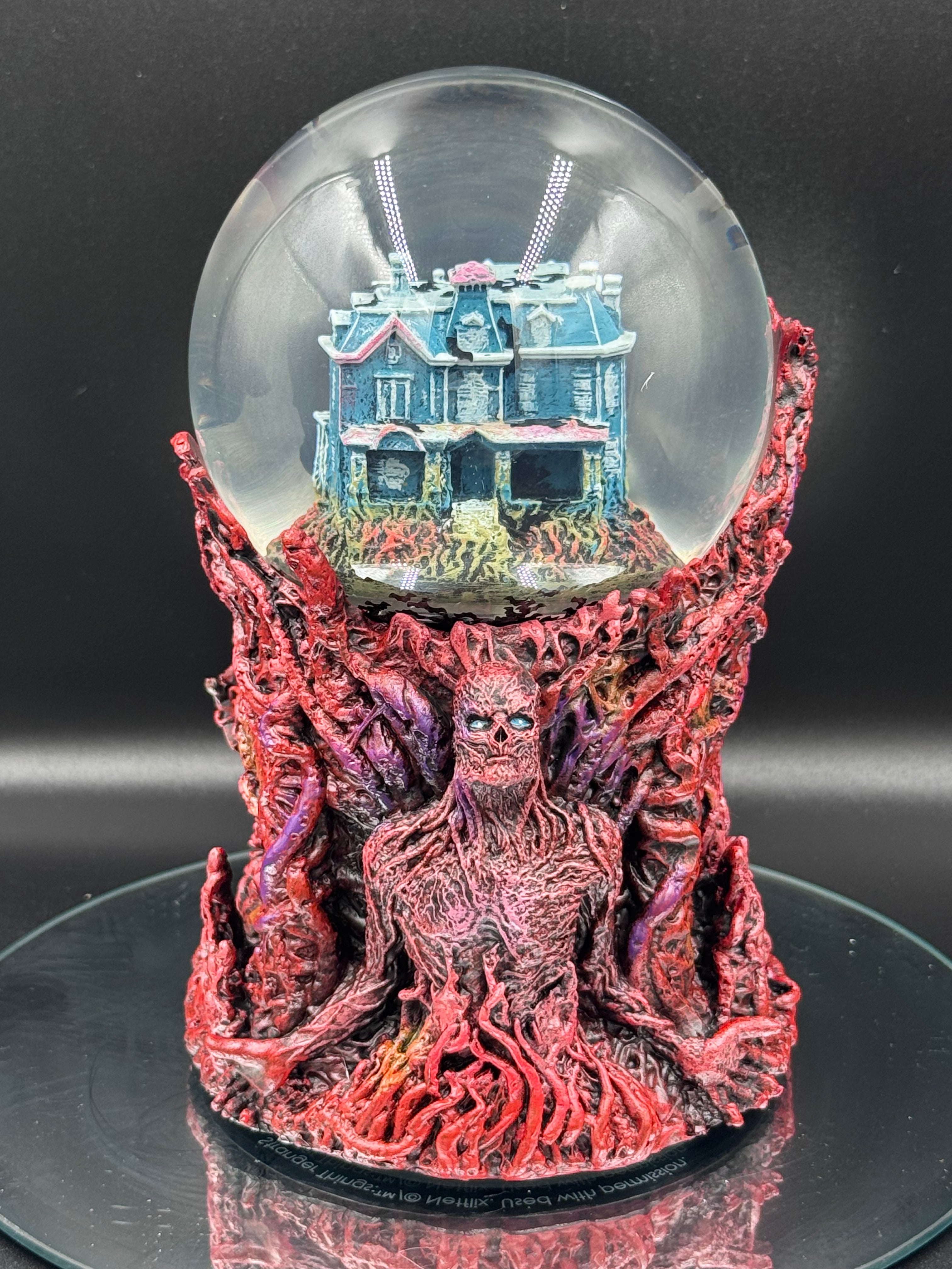 Stranger Things Vecna Snow Globe | Motorised Creel House Collectible | Nemesis Now