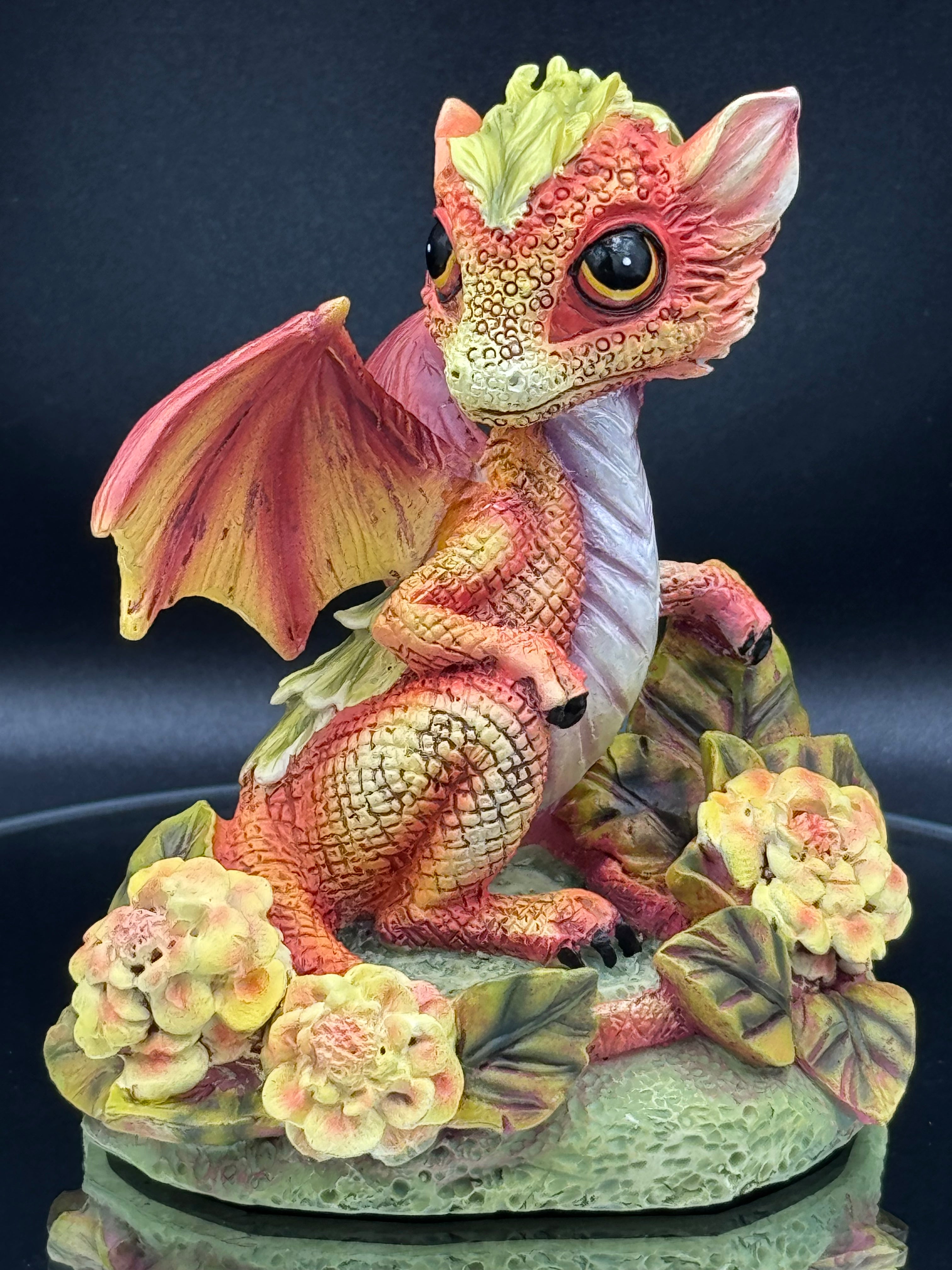 Marigold Flower Dragon 11cm