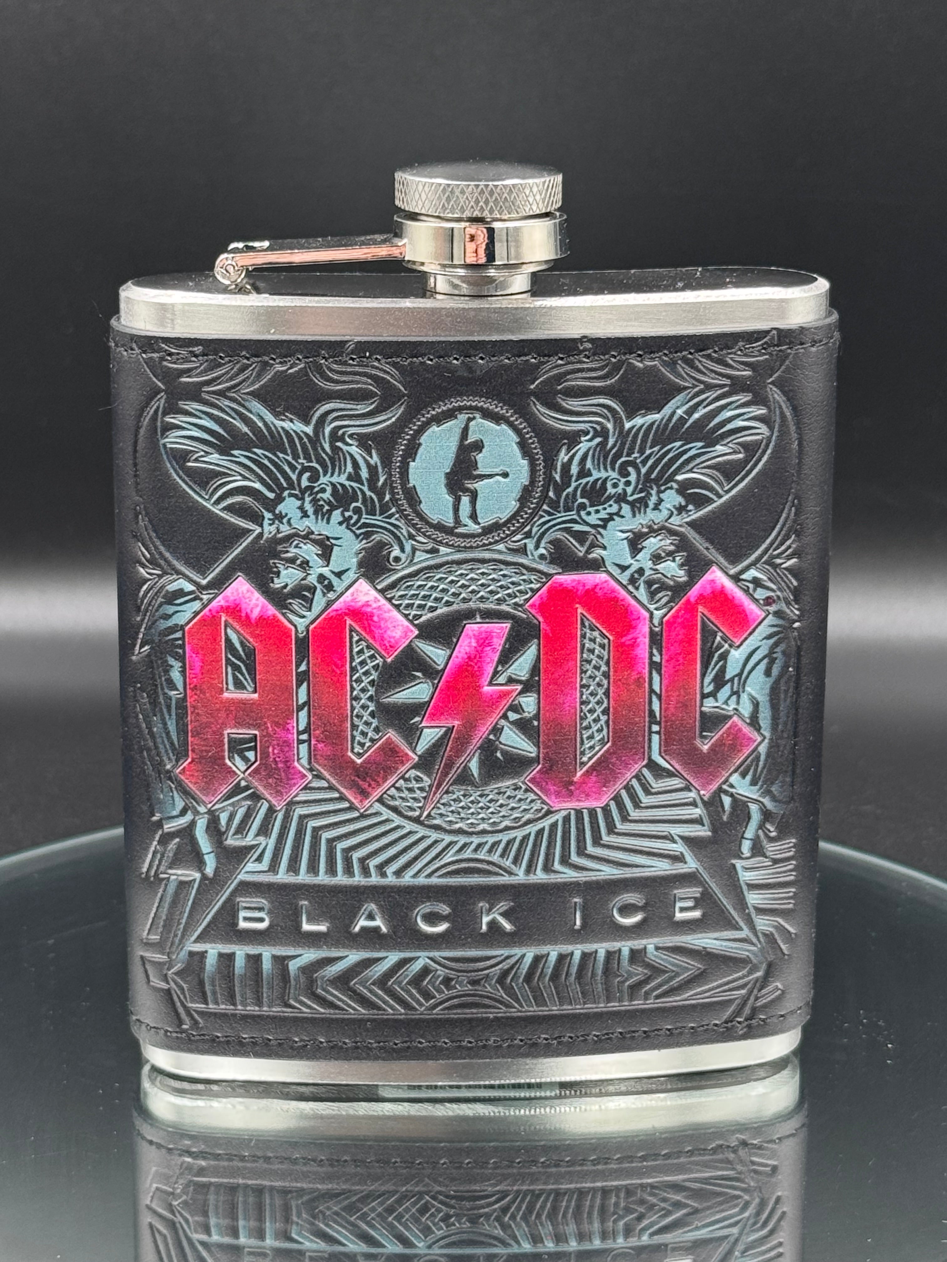 ACDC Black Ice Hip Flask