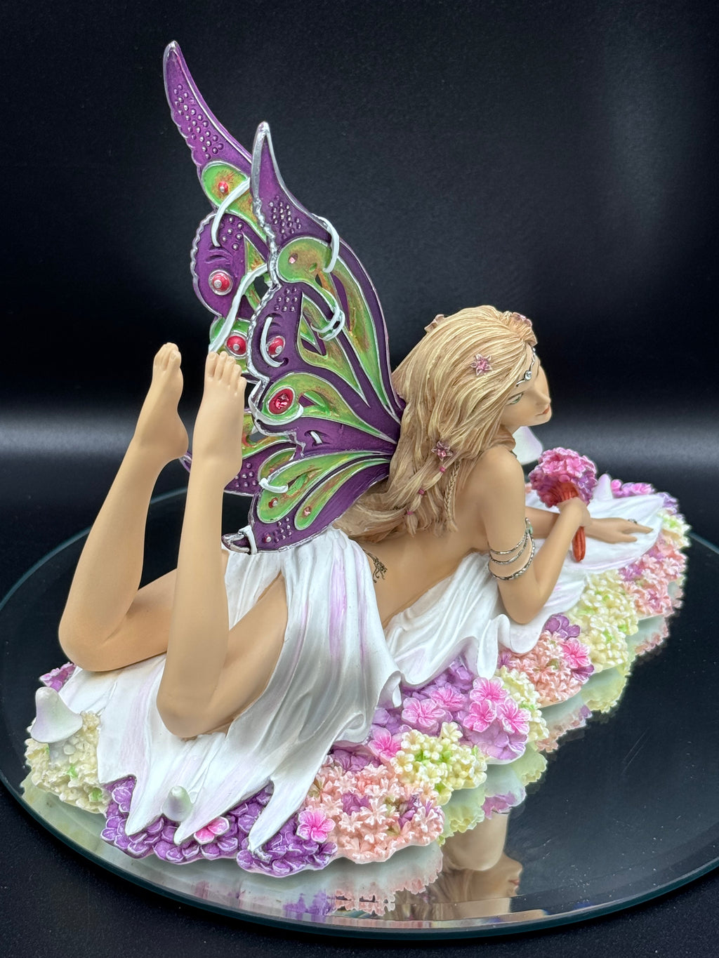 Jewelled Fairy Petalite Figurine Cute Pastel Fairy Ornament