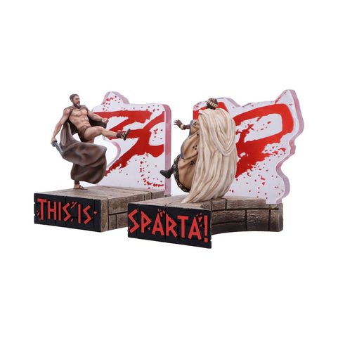300 This Is Sparta Battle Bookends 24cm | Nemesis Now