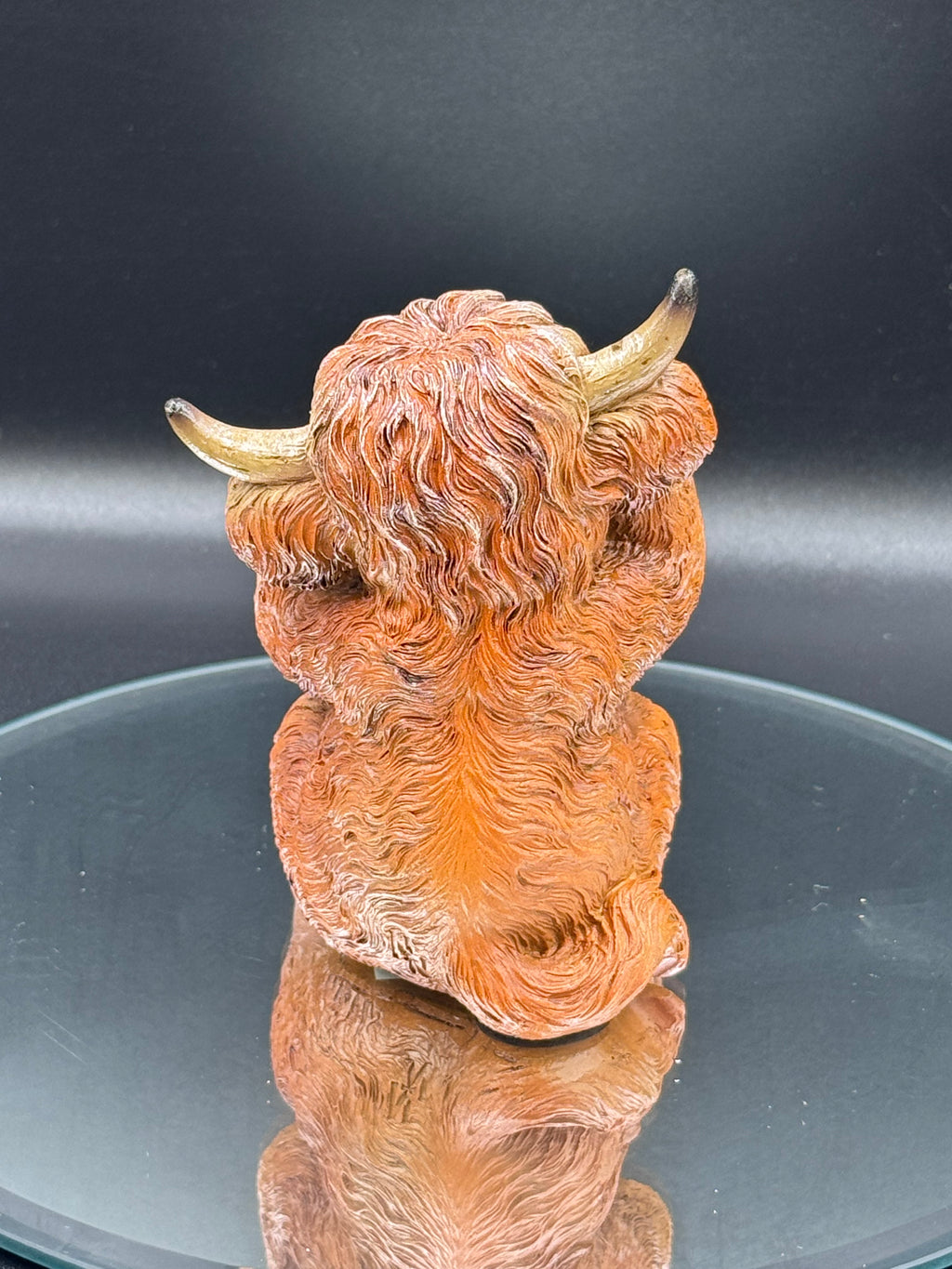 Three Wise Highland Cows 9.6cm