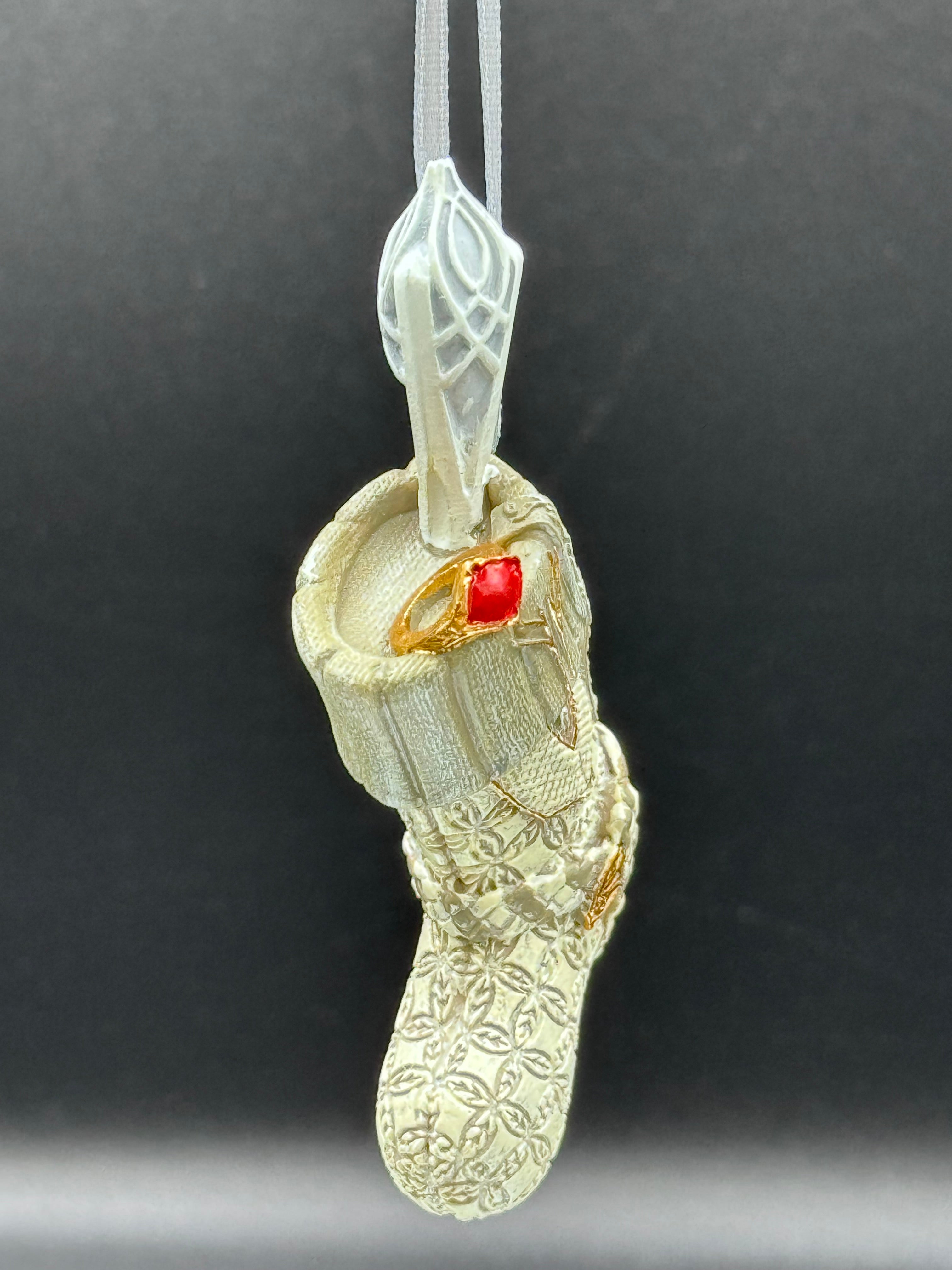 Lord of the Rings Gandalf the White Stocking Hanging Ornament 7.5cm