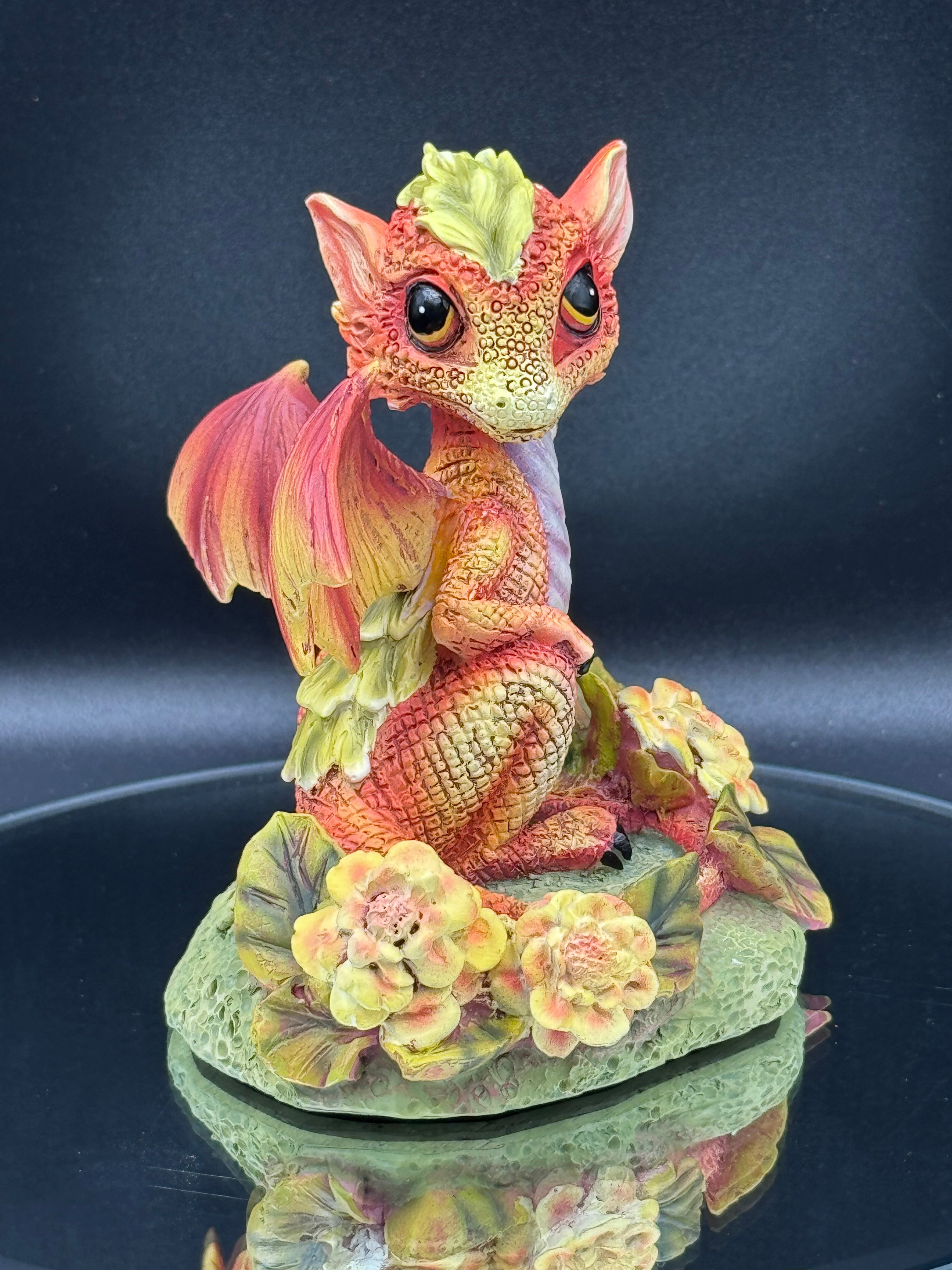 Marigold Flower Dragon 11cm