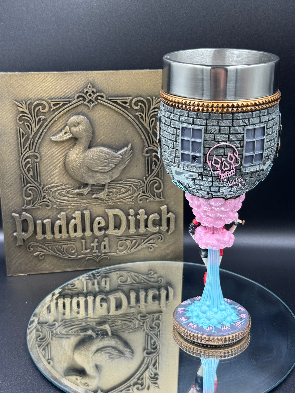Harley Quinn Goblet DC Batman Official Resin Cup w/ Stainless Steel Liner