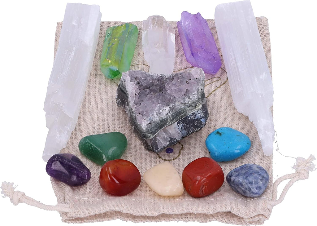 Nemesis Now Deluxe Meditation Stone Set | Divine Energy Crystals