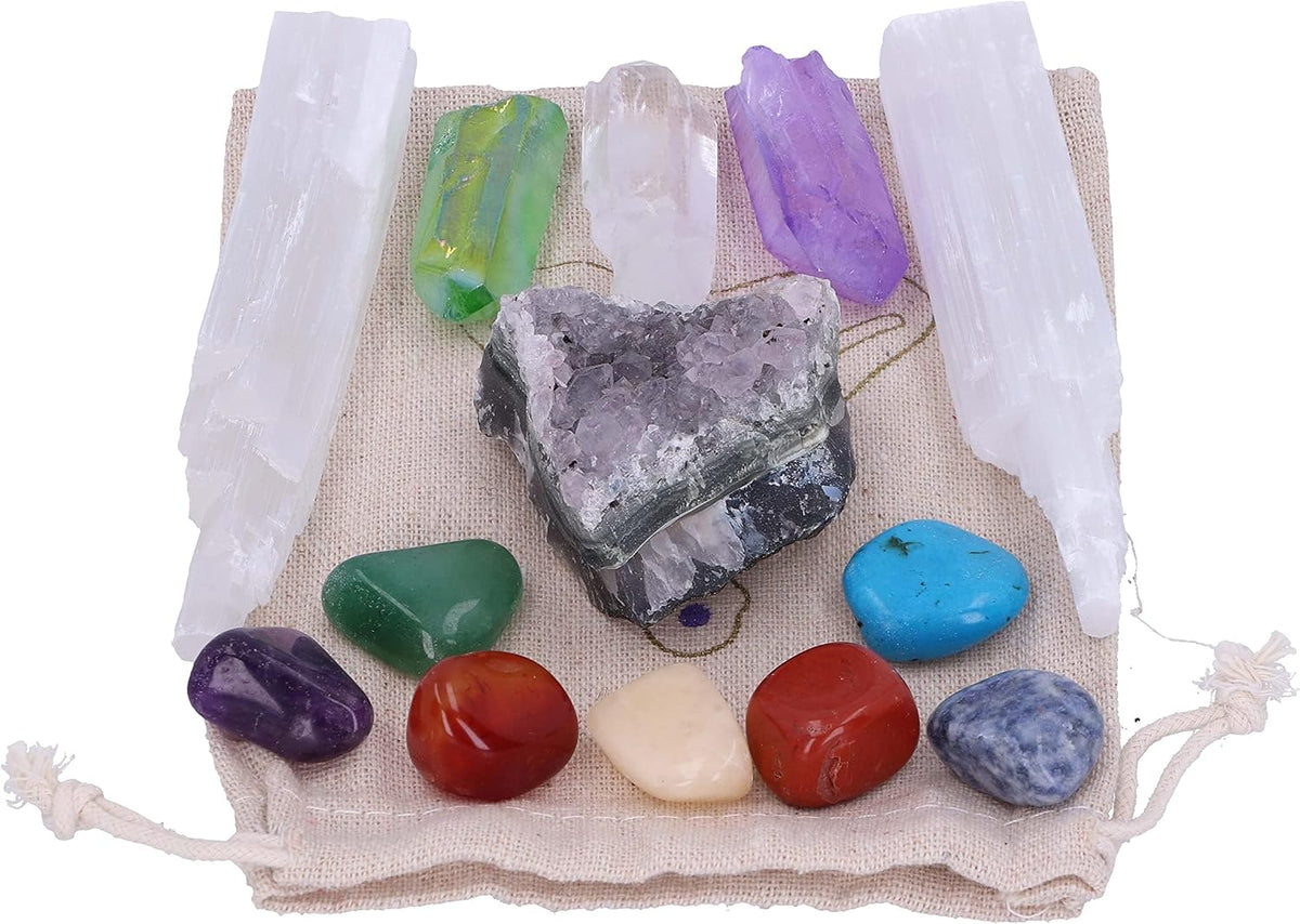 Nemesis Now Deluxe Meditation Stone Set | Divine Energy Crystals