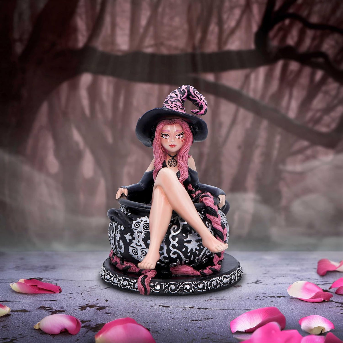 Baie Rose Sugar & Spice Pink Witch Figurine 14.5cm – Nemesis Now