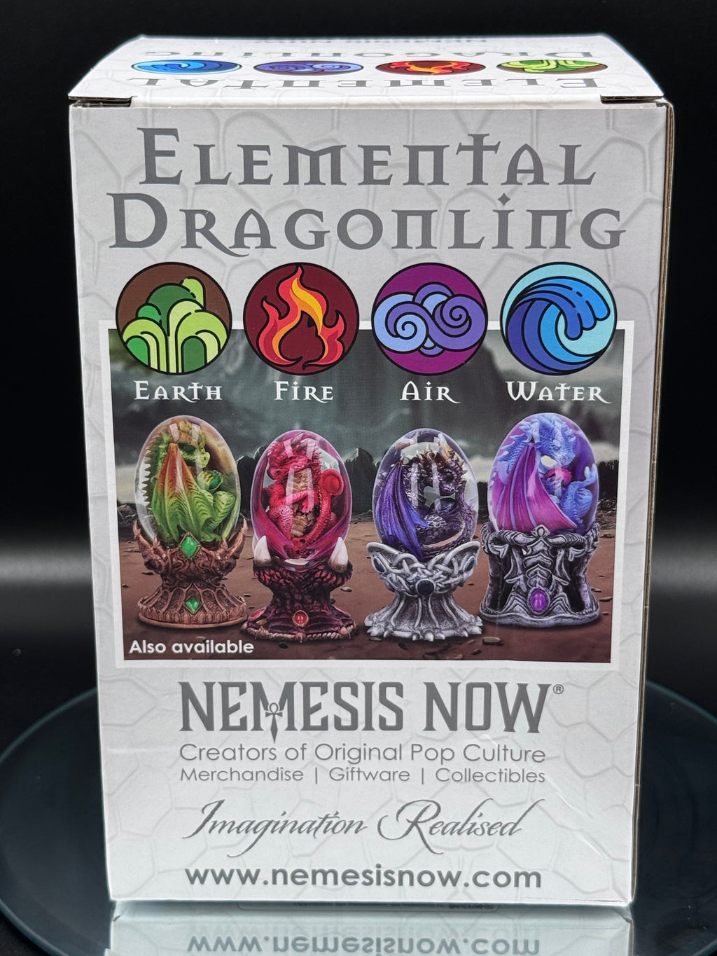 Elemental Dragonlings Air Dragon Figurine in Crystal Egg | Nemesis Now