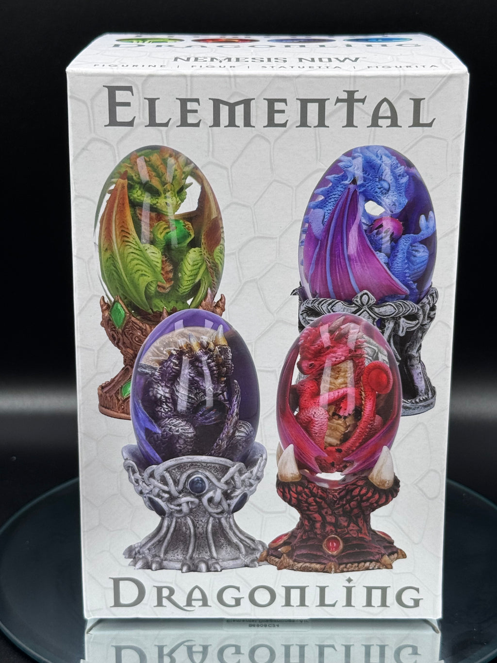Elemental Dragonlings Air Dragon Figurine in Crystal Egg | Nemesis Now