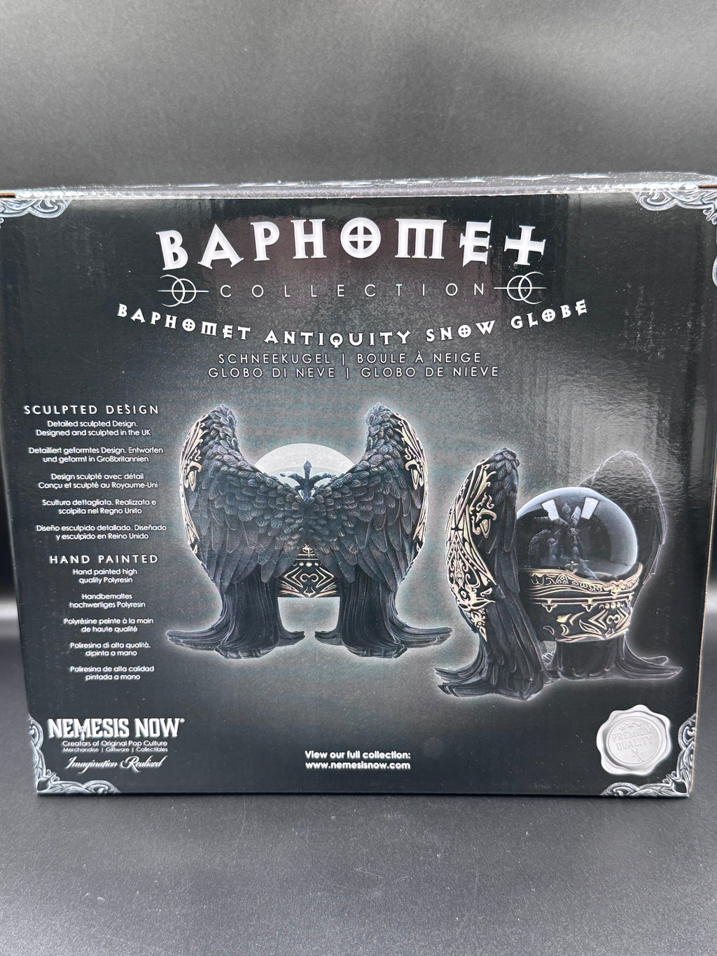 Baphomet Antiquity Snow Globe 22.5cm