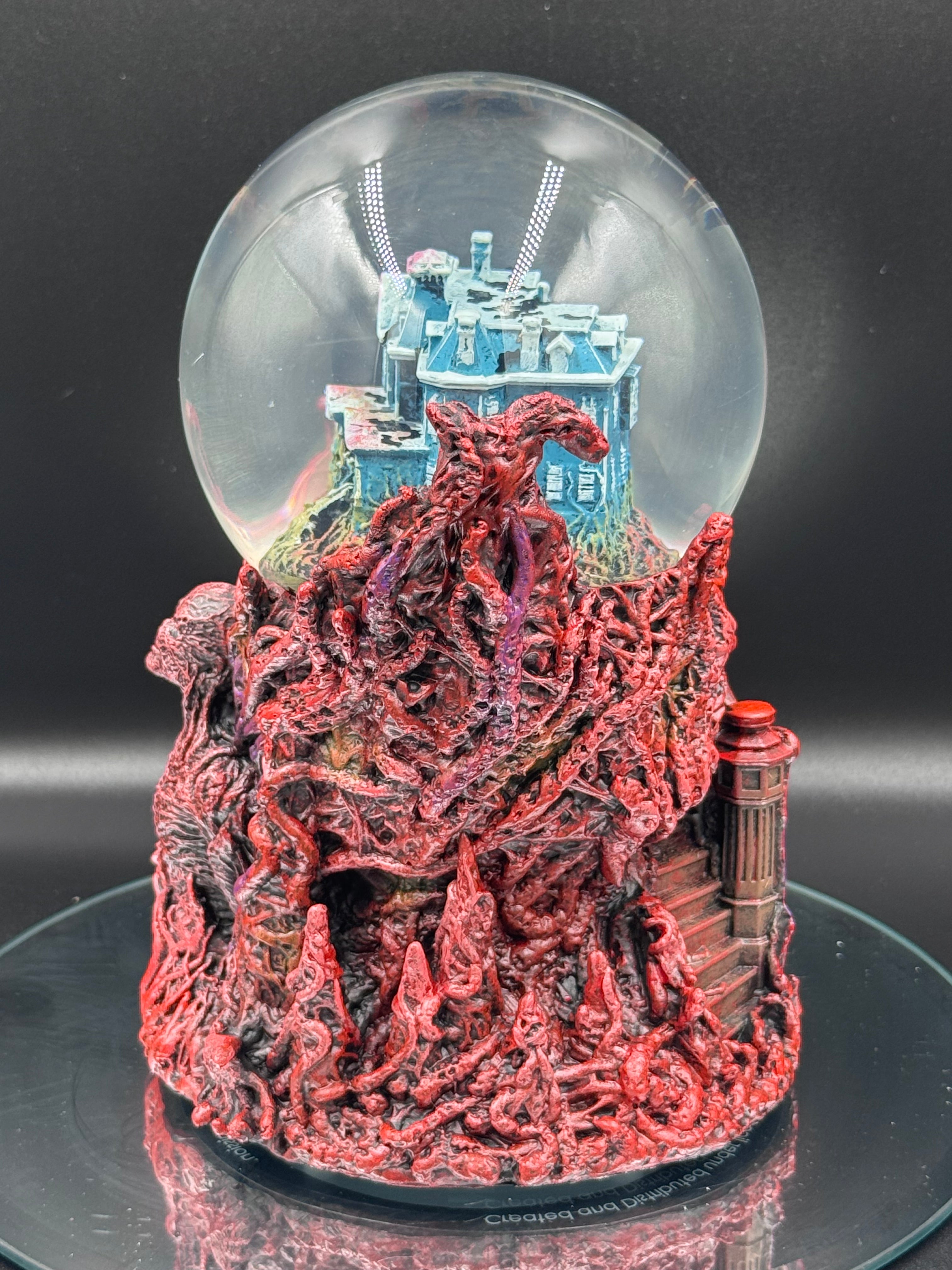 Stranger Things Vecna Snow Globe | Motorised Creel House Collectible | Nemesis Now