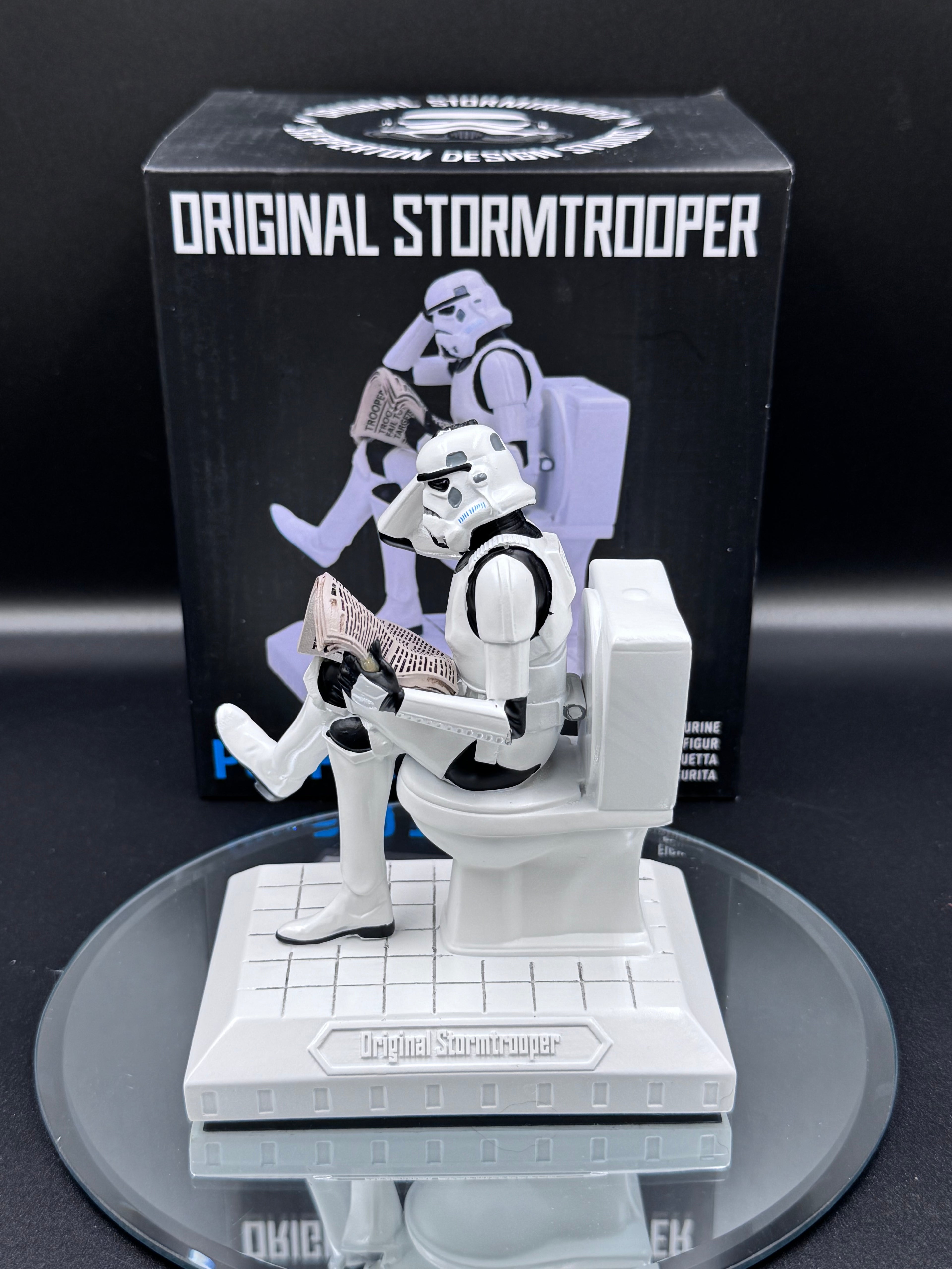 Original Stormtrooper Pooper Trooper on a Toilet Figurine