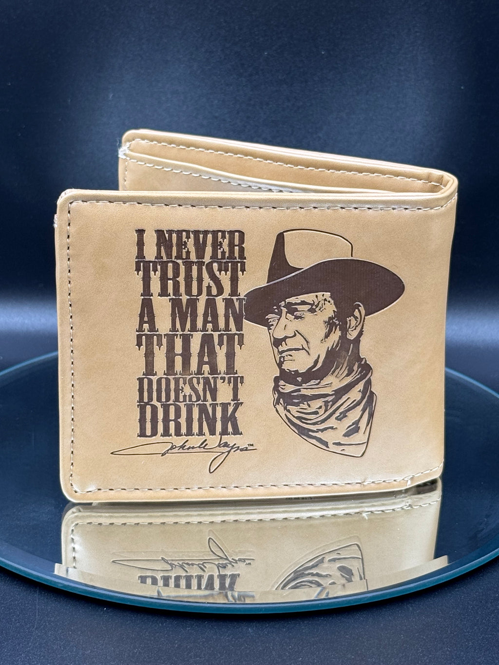 John Wayne Wallet 10cm Brown