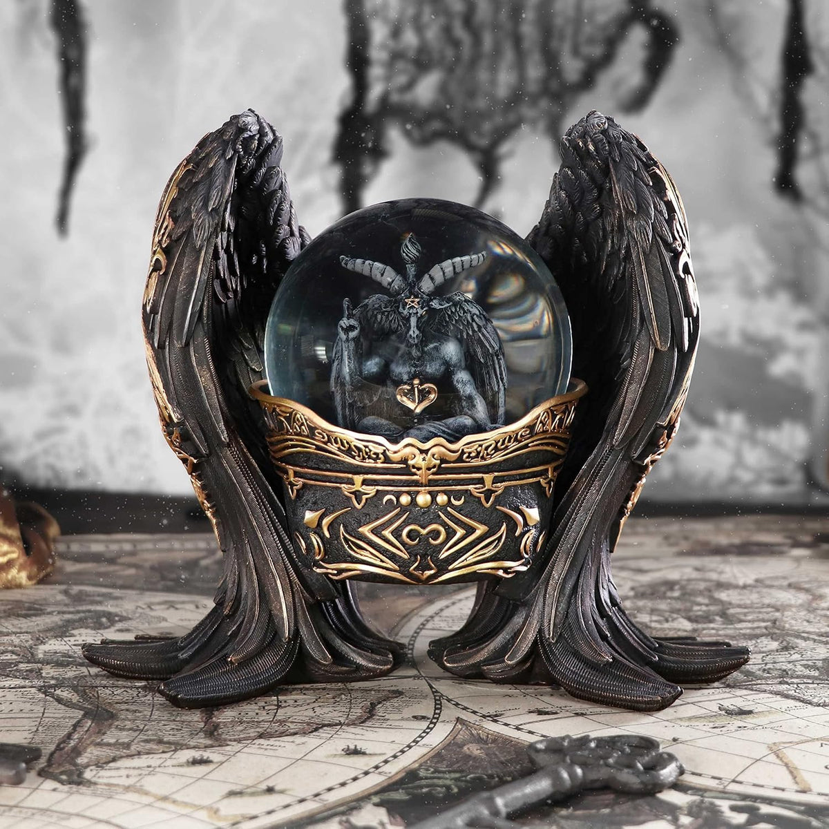 Baphomet Antiquity Gothic Snow Globe 22.5cm – Nemesis Now